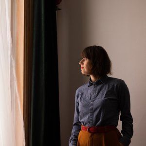 American Apparel light blue shirt